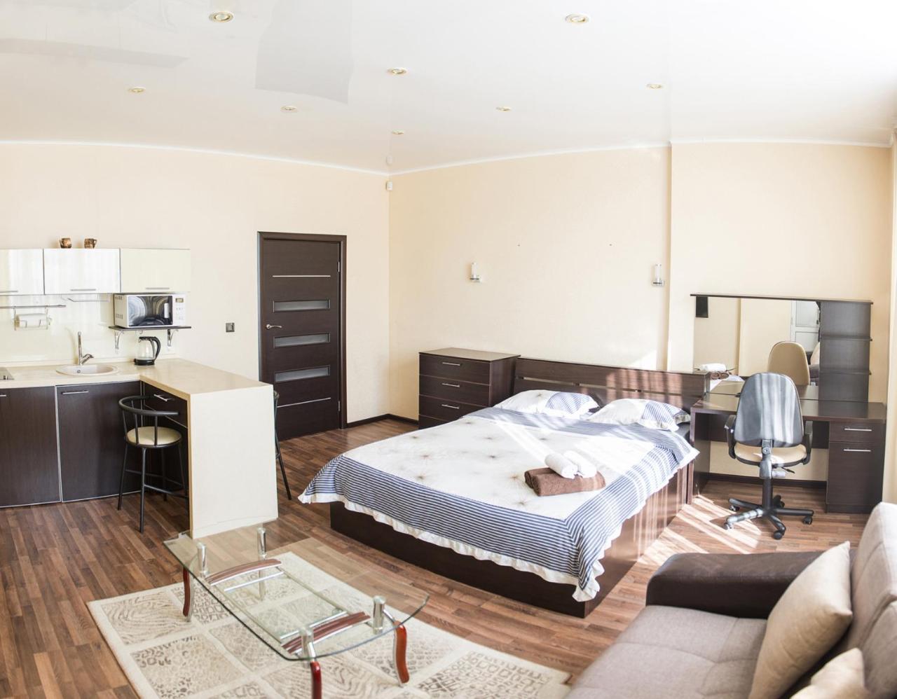 Apartment On Kunayeva 38 쉼켄트 외부 사진